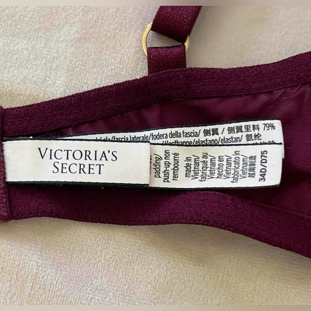 Victoria’s Secret Dream Angels Lightly-Lined Floral Embroidery Demi Bra, 34D - Picture 13 of 16